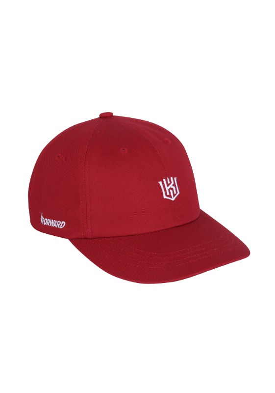 FORWARD kt wiz LOGO 6 PANEL CAP (RED/WHITE)